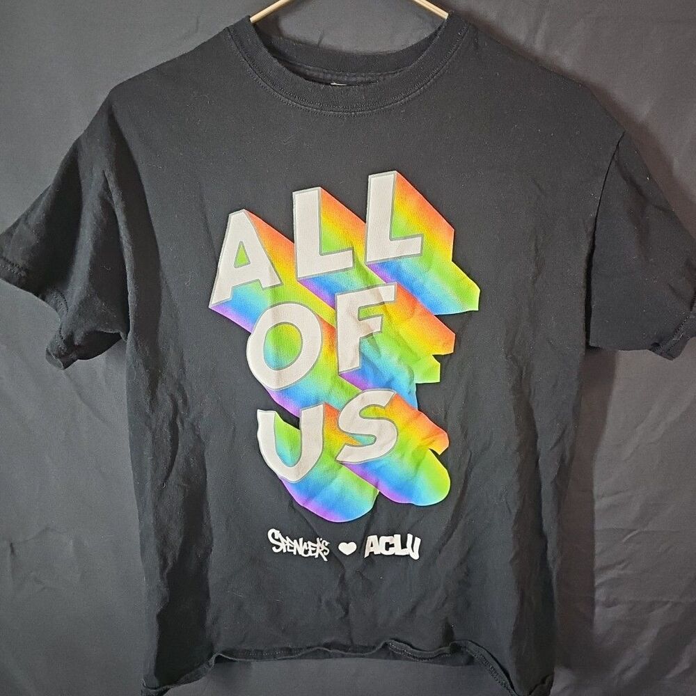 Spencer's Gifts Gay Pride ACLU T-Shirt Medium